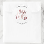 faux roos gouden vrijgezellenfeest gunst sticker (Tas)