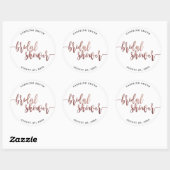 faux roos gouden vrijgezellenfeest gunst sticker (Vel)