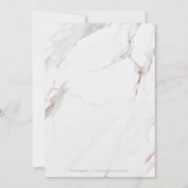 Faux roos goudmarmer modern redder datum save the date (Achterkant)