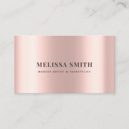 Faux rosegold foil elegant luxeontwerp afsprakenkaartje
