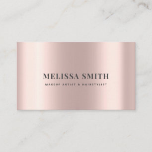 Faux rosegold foil elegant luxeontwerp afsprakenkaartje