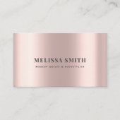 Faux rosegold foil elegant luxeontwerp afsprakenkaartje (Voorkant)