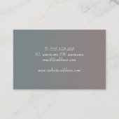 Faux rosegold spotlight visitekaartje (Achterkant)