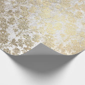 Faux Royal Gold Bloempoeder Bloemparelbloes Cadeaupapier (Hoek)
