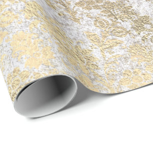 Faux Royal Gold Bloempoeder Bloemparelbloes Cadeaupapier