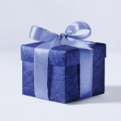 Faux Royal Navy Blue Leather Texture Inpakpapier Vel