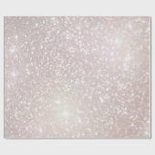 FAUX roze champagne glitter Cadeaupapier (Vlak)