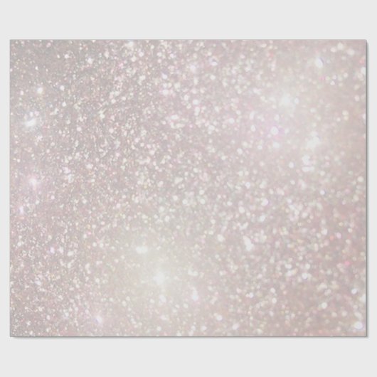 FAUX roze champagne glitter Cadeaupapier (Vlak)