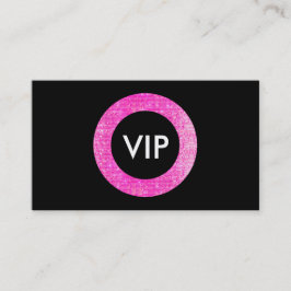 Faux Roze en Black Sequin Beauty Salon VIP Visitekaartje