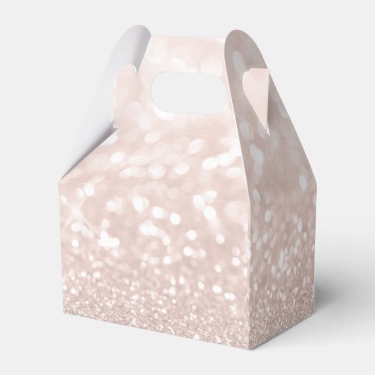 faux roze glitter Bevestiging Vor Box Bedankdoosjes (Achterkant)