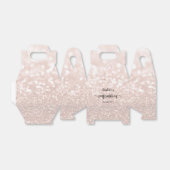 faux roze glitter Bevestiging Vor Box Bedankdoosjes (Uitgevouwen)