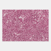 Faux Roze Glitter Texture look-like Graphic Inpakpapier Vel (Voorkant 3)