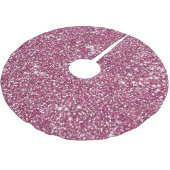 Faux Roze Glitter Texture look-like Graphic Kerstboom Rok (Gekanteld)