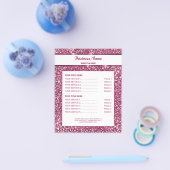 Faux roze glitter-textuur bekijken met aangepaste  flyer (Enkel)