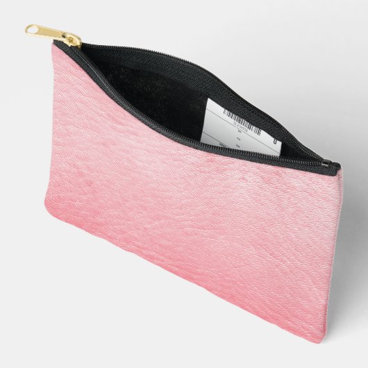 Faux roze leder etui (Open)