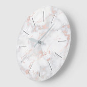 faux roze marmer grote klok (Hoek)