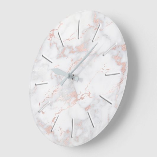 faux roze marmer grote klok (Hoek)