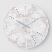 faux roze marmer grote klok (Voorkant)