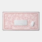 Faux roze marmer voor haar bureaumat (Keyboard & Muis)