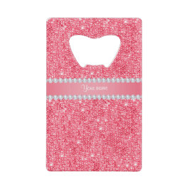 Faux Roze Sequins en Diamonds Speed Flessenopener