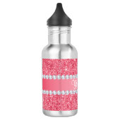 Faux Roze Sequins en Diamonds Waterfles (Links)