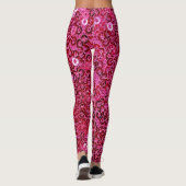 Faux Roze Sequins Leggings (Achterkant)