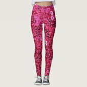 Faux Roze Sequins Leggings (Voorkant)