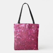 Faux Roze Sequins Tote Bag (Achterkant)