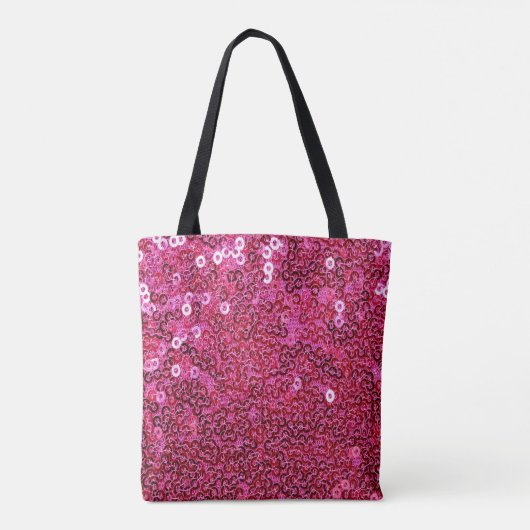 Faux Roze Sequins Tote Bag (Achterkant)