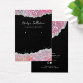 Faux roze siersiersieraden visitekaartje (Bureau)