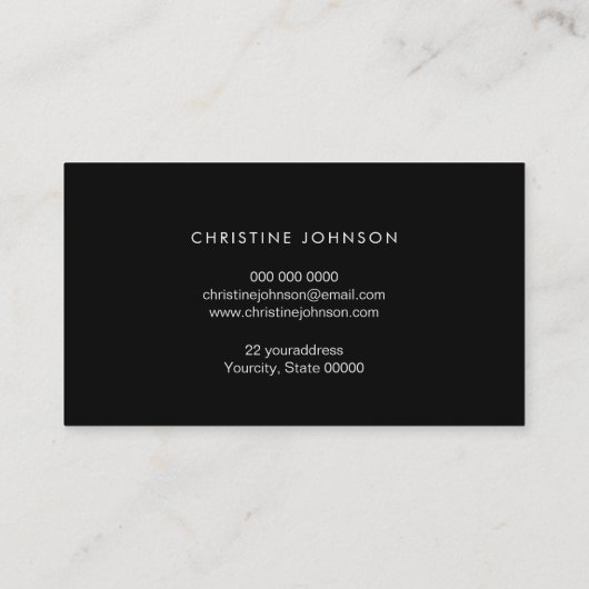 Faux roze strass en glitter make-up artist visitekaartje (Achterkant)