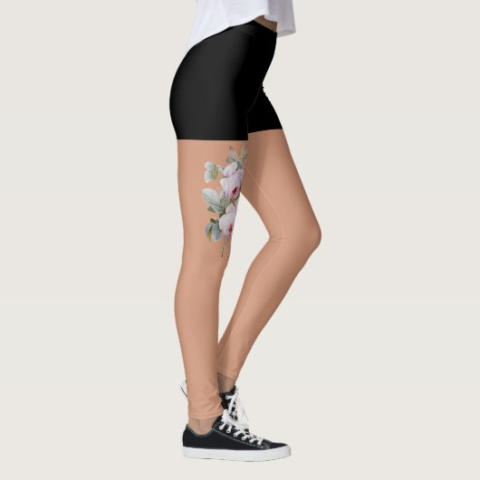 Faux  rozen Tattoo Leggings (Rechts)