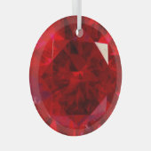 Faux ruby glass ornament (Voorkant Rechts)