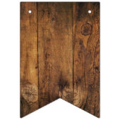 Faux Rustic Barn Wood trouwt alleen maar Vlaggetjes (Eerste vlag)