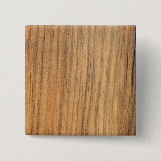 Faux Rustic Barn Wood Vierkante Button 5,1 Cm (Voorkant)