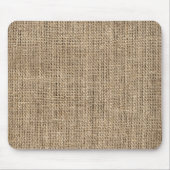 faux rustic burlap muismat (Voorkant)