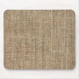 faux rustic burlap muismat
