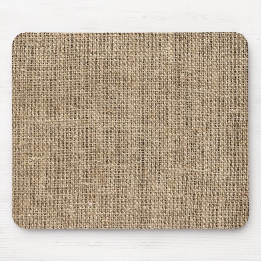 faux rustic burlap muismat (Voorkant)
