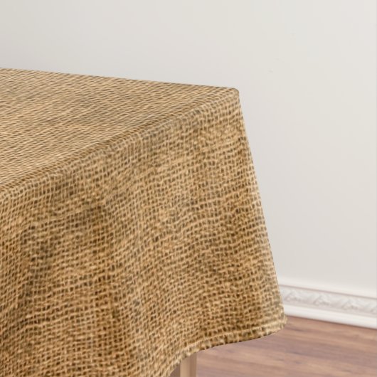 Faux Rustic Burlap Textielpatroon Tafelkleed (Voorbeeld)