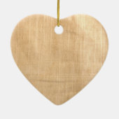 Faux Rustic Buttonnen Verloving Keramisch Ornament (Achterkant)