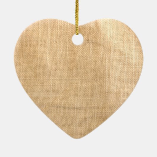 Faux Rustic Buttonnen Verloving Keramisch Ornament (Achterkant)