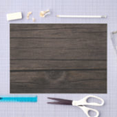 Faux Rustic Dark Wood Boards Achtergrond ontkoppel Tissuepapier (Craft)