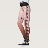 Faux Rustic Rusty Metal met de naam Ankle Leggings (Links)