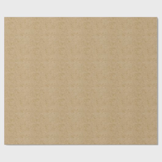 Faux Rustic Tan Kraft Paper Look Cadeaupapier (Vlak)