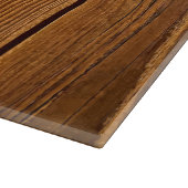 Faux Rustic Wood Glass Snijplank (Hoek)