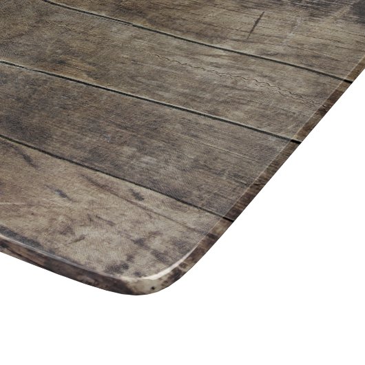 Faux Rustic Wood Snijplank (Hoek)