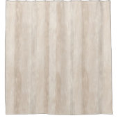 Faux rustiek crème hout douchegordijn (Voorkant)