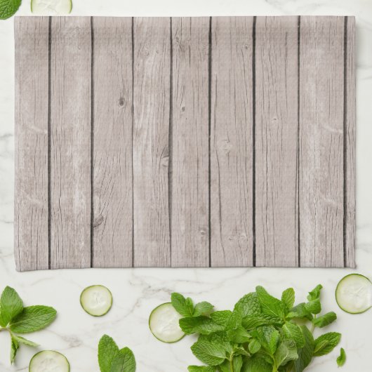 Faux rustiek hout bruin theedoek (Gevouwen)