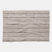 Faux rustiek hout bruin theedoek (Horizontaal)