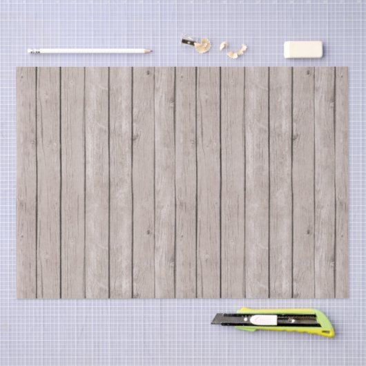 Faux rustiek hout bruin tissuepapier (Craft)